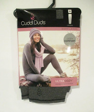 Cuddl Duds Ultra Cozy Comfort leggings Size M Heather Charcoal