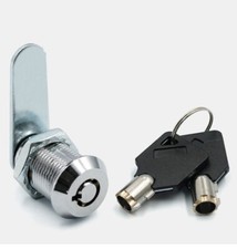 25mm Drawer Cabinet Metal Cylinder Security Cam Lock 16x18mm Dia with 2 Keys