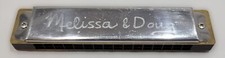 Melissa  Doug 32-Hole Tremolo C Key Silver and Gold Colored Harmonica