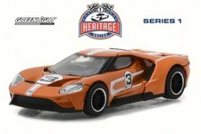 2017 FORD GT TRIBUTE GREENLIGHT 13200/48 1/64 DIECAST CAR ORANGE