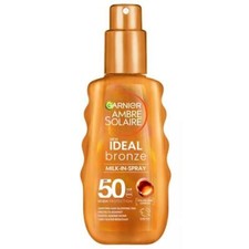 6 x Garnier Ambre Solaire Ideal Bronze Milk-In Spray SPF50 150ml 59.06 per litre