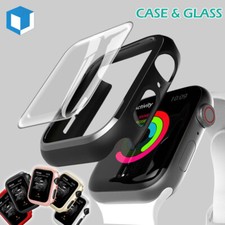 iWatch Apple Watch Series 8/7/6 41/45mm Bumper Hard Case Cover Screen Protector