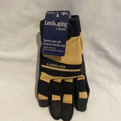 Midwest Landscaping Gloves Medium Spandex Neoprene Style WA0321 - Foto 1 di 8