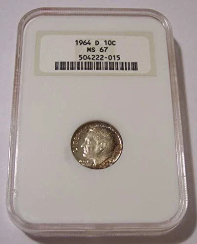 1964 D Roosevelt Dime MS67 NGC OH
