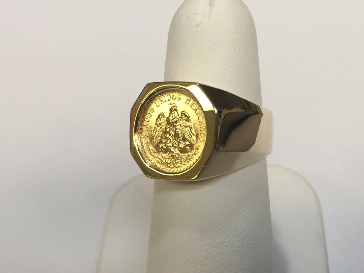 Mexican coin best sale ring