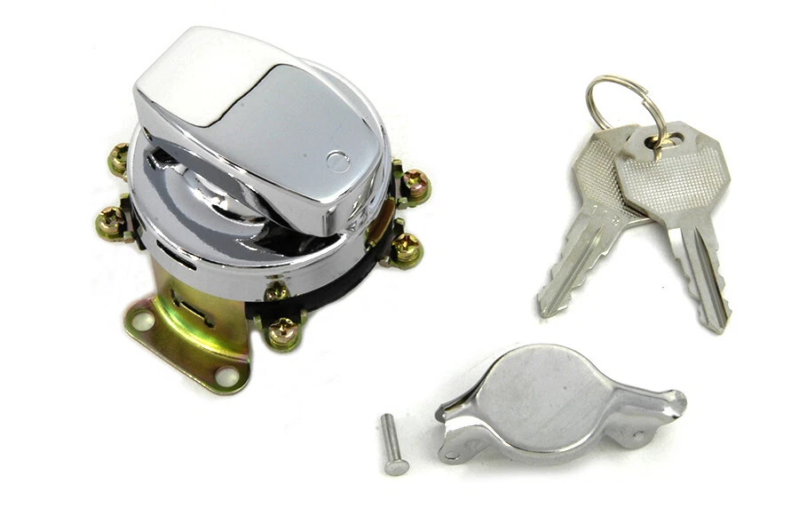 Harley Ignition Switch Fat Bob 6 Terminal Key FLH FXST FLST FX V-Twin 32-0419 D7 - Imagen 2 de 4