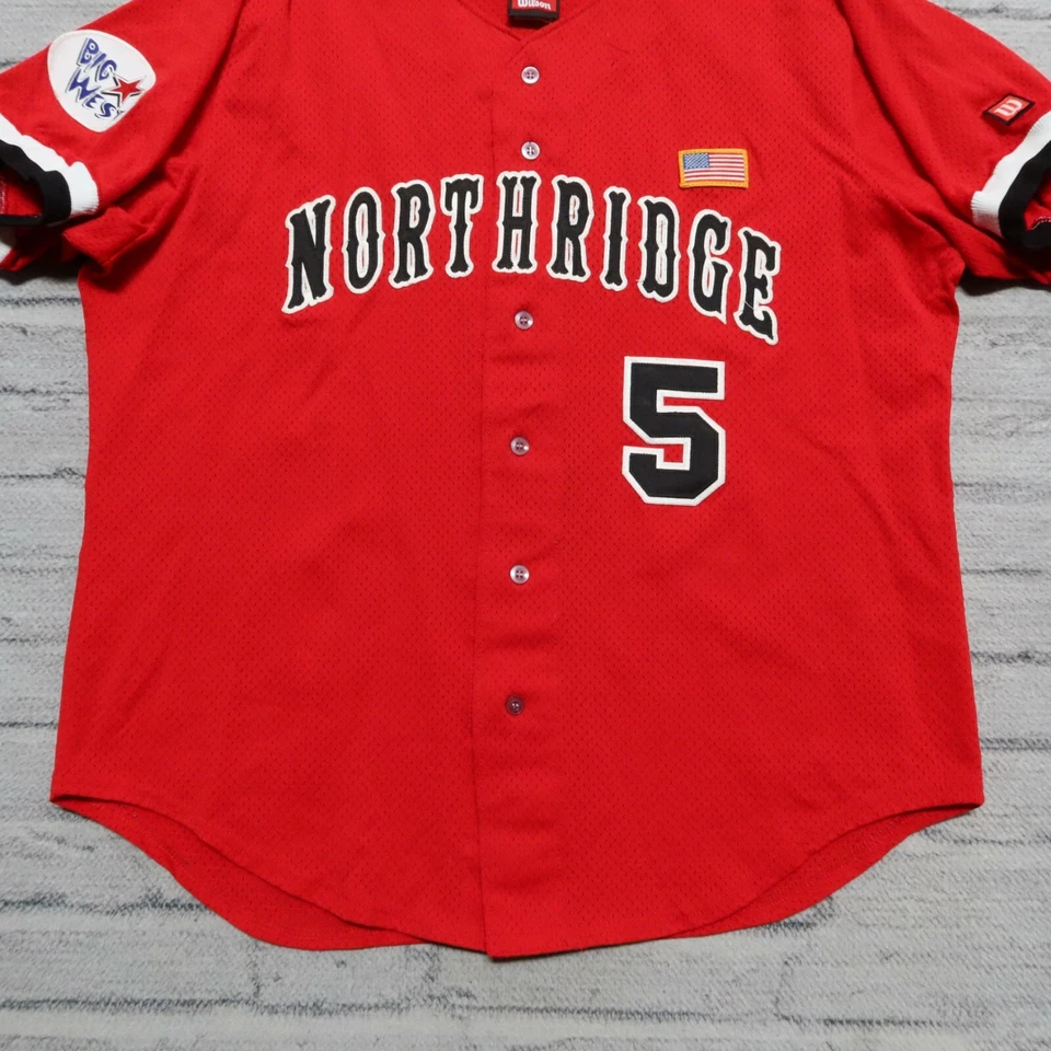 Vintage Cal State Northridge Matadors Baseball Jersey Authentic Used Game Worn - Image 3 of 4
