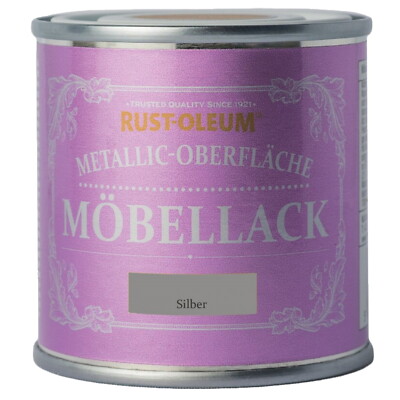 Rust-Oleum Metallic-Oberfläche Möbellack 125ml Kreidig-Matt Wasserbasis 