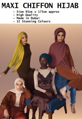 Extra Large Plain Maxi Hijab Scarf Ladies Headscarf Sarong Extra - Foto 6