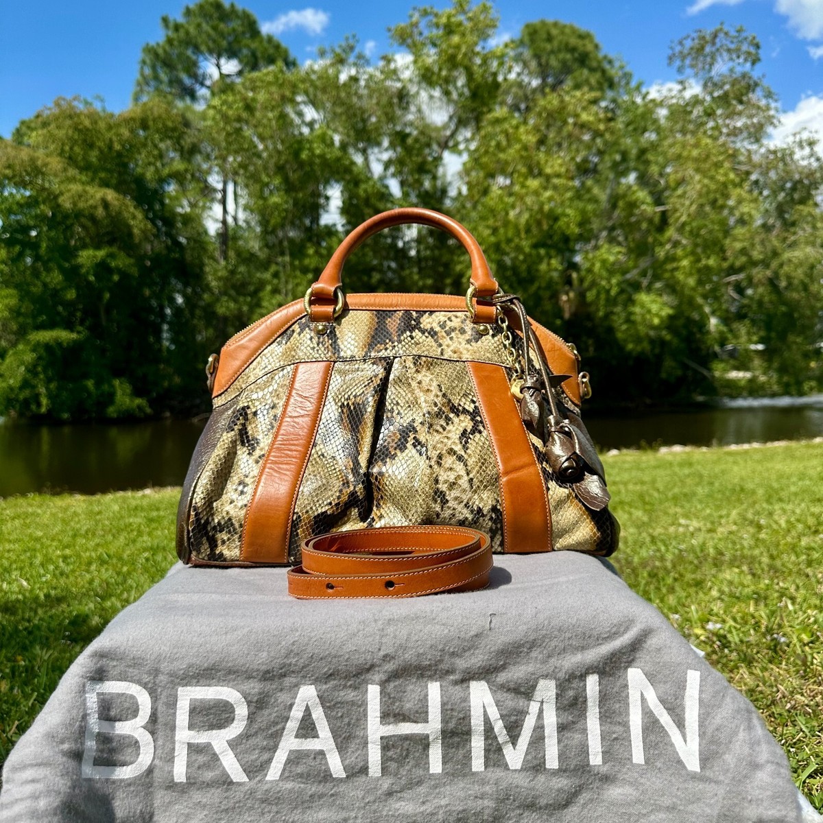 Brown Brahmin Handbags Dillards Outlet Leather Handbags Brahmin