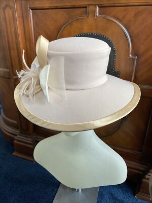 Women ML Studio Satin Ribbon Church Formal Affair Hat | eBay display picture 2