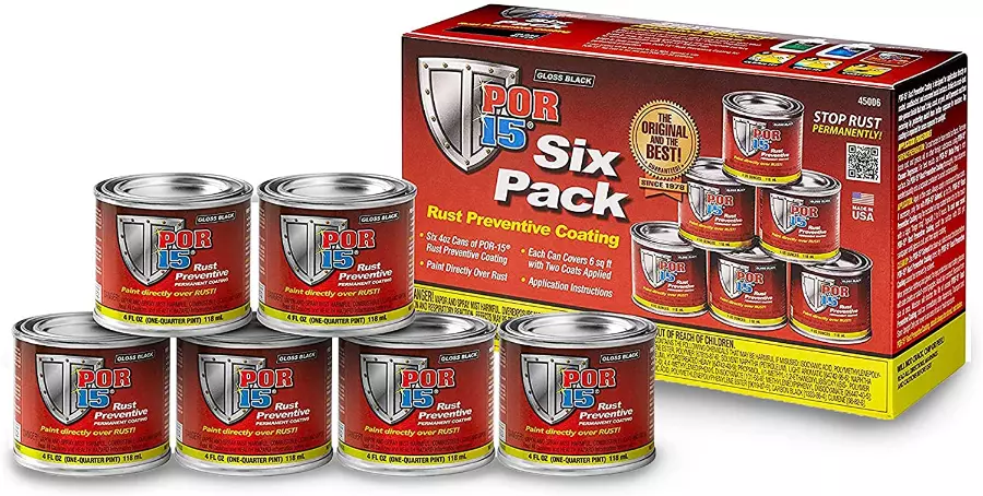 POR-15 Rust Preventive Paint - Semi Gloss Black - Gallon