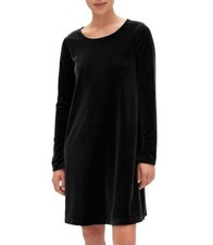 Gap Women's Black Velvet Short Dress Long Sleeves NWT Size Small