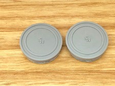 SR - Small Font SR Pedal Caps - Grey - old school bmx