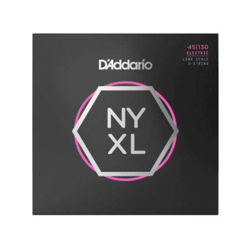 Corde Basso Elettrico D'Addario NYXL45130  5 Corde Regular Light 45-130 Long
