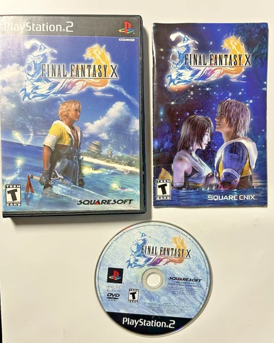 Final Fantasy X 10 (PlayStation 2 PS2) Black Label CIB Complete w/ Reg & Tested