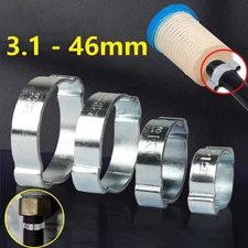 Double Ear Clamp O Clips Crimp Air Silicone Petrol Water Fuel Hose Pipe Clip