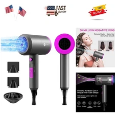 Professional Ionic Hair Dryer, Powerful 1800W Fast Drying Low Noise Blow Drye...