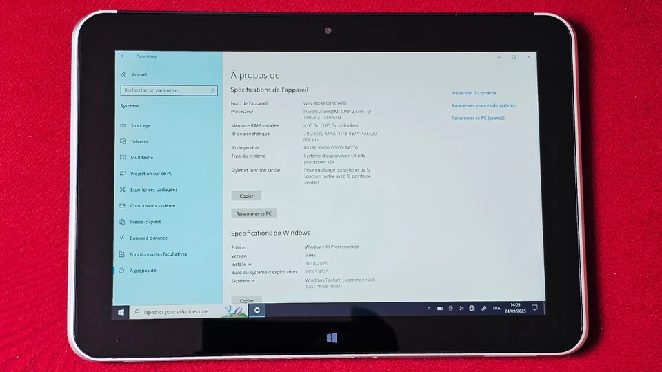 HP ElitePad 1000 G2 ( Intel Atom Z3795 @1,60GHz) 64 Go SSD + 4 Go RAM - Win 10 - Photo 4/4