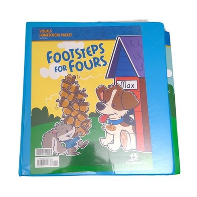 Footsteps For Fours Visuals Charts, 3rd. Ed. BJU PRESS & Activity In Binder