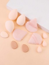 12Pcs Makeup Sponge And Powder Puff Set In Co...