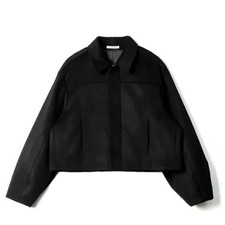 Eastindigo Back Pleated Black Jacket