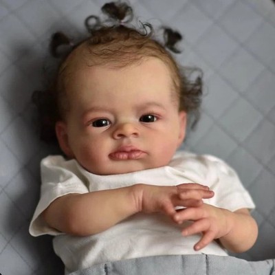 19inch lifelike Reborn Baby Lanny Doll real baby doll Art Made 3D Skin Lifelike