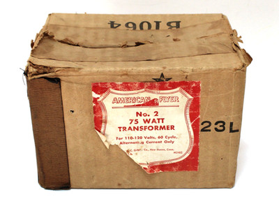 American Flyer No. 2 S Gauge 75 Watt Transformer empty Box 1947 w Instructions