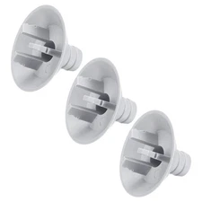 25mm Straight Air Conditioner Drain Hose Connector Tube Fitting Part Grey 3pcs