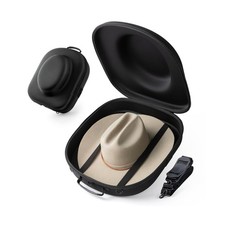Cowboy Hat Travel Case   Crushproof Carrier for Cowboy, Panama  Tweed Hat