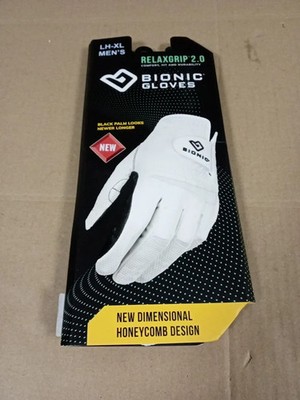 Bionic LHXL HERREN Relaxgrip 2.0 Handschuhe Weiß Leder Neu