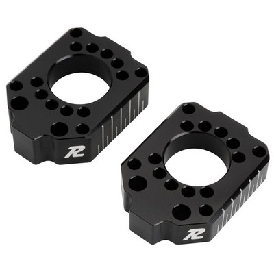 Ride Engineering Reversable Billet Axle Blocks Black For Yamaha WR250R 2008-2020