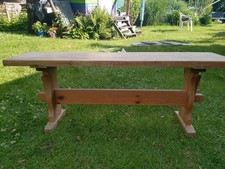 rustikale Holzbank ohne Lehne ca. 110 cm x ca.50 cm  x ca.30 cm