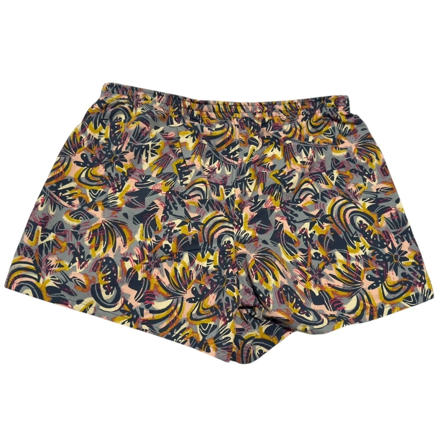 Patagonia Mens L Abstract Floral Print Shorts Lightweight Quick Dry Swim Trunks