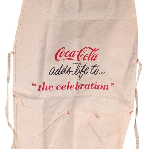 Rare Coca Cola Apron Adds Life To The Celebration Coke Soda Advertising ...