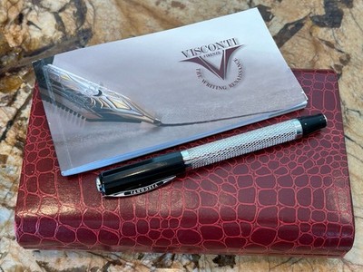 Visconti Art Renaissance Rinascimento Organza Rollerball W/ Box & Warranty Book