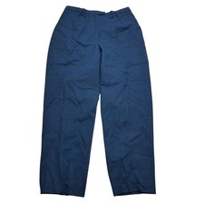 Pendleton Pants Womens 14 Blue 100 Virgin Wool Lined Dress Slacks Made USA