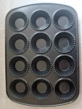 NORDIC WARE Heavy Cast AL Non-Stick Tartlet Pan, Made in USA