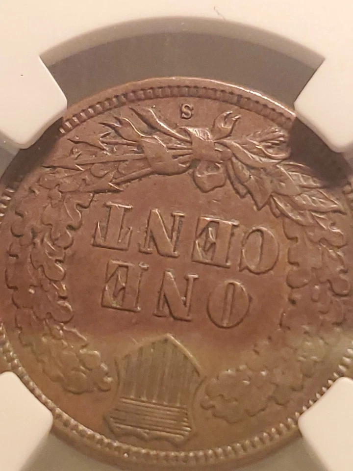 1908 San Francisco  Key Date  Mint Error  Huge Lamination Error  NGC  AU55  Only - Image 2 of 4