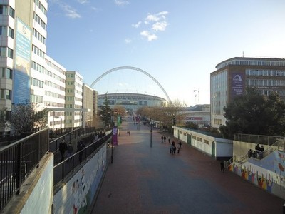 Photo A2 Olympic Way, Wembley Looking towards Wembley Stadium c2011