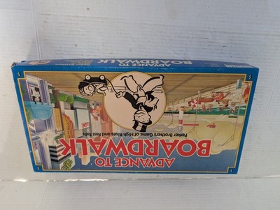 Parker Brothers Advance to Boardwalk Board Game 1985 Complete With Pieces Box