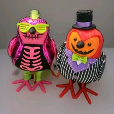 Target 2024 Hyde EEK Featherly Friends Halloween Fabric Birds SET OF 2