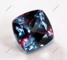 Natural Alexandrite Square Cushion Color Change 7 Ct AA CERTIFIED Gemstone