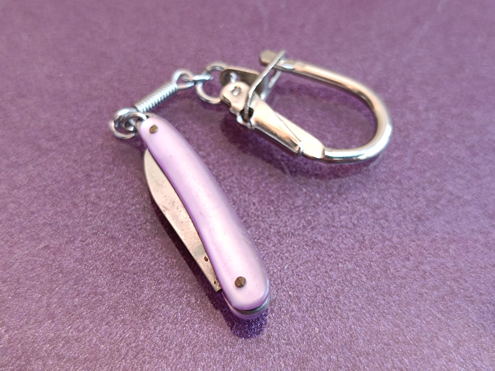 Knife Keychain, Mini Knife, Vintage Knife Keychain, Navaja, Japan