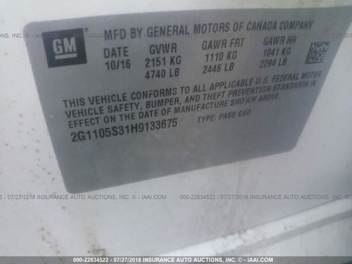 Audio Equipment Radio Receiver ID 84278545 Fits 17-21 CAMARO 1527426 - Bild 12 von 12