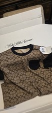  250 New Coach Signature T-shirt Khaki/Black - Large Limited Edition.
