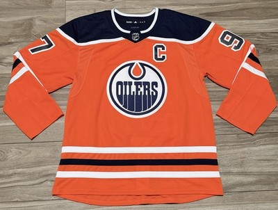 Size 56 - Connor McDavid Orange Adidas Oilers Jersey Authentic