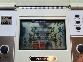 Nintendo Game and Watch Oil Panic screen bleed partially working Game & Watch