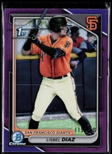 Lisbel Diaz 2024 Bowman Chrome #BCP-194 Purple 119/250 San Francisco Giants 1st