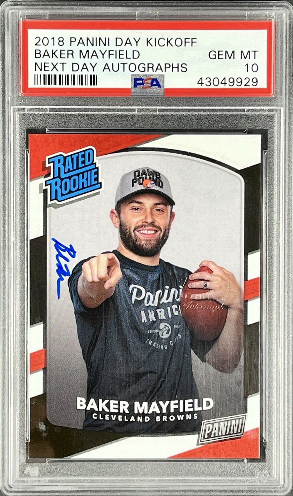 Baker Mayfield Panini Day Kickoff Next Day Autographs # Base